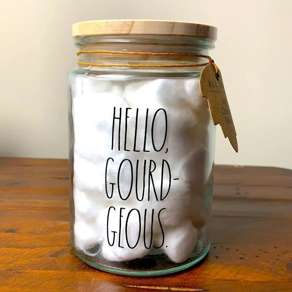 Rae Dunn Gnome Glass Jar
